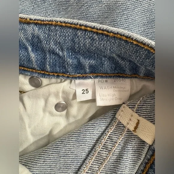 Reformation Jeans Liza High Rise Straight Jeans Size 25 NWT - Picture 14 of 14